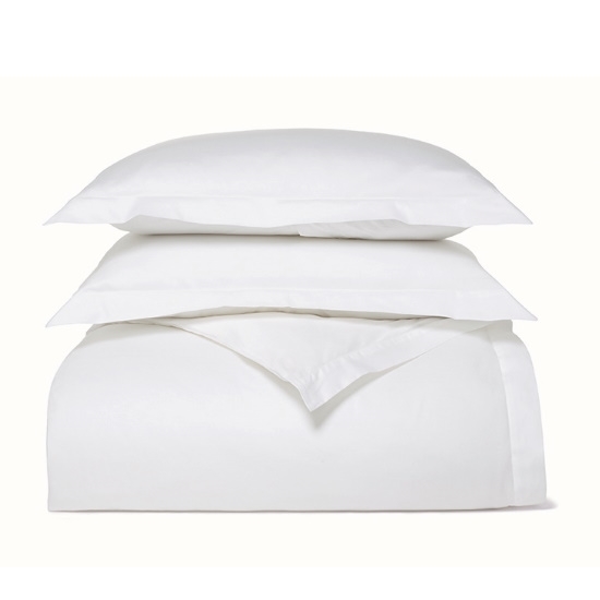 Picture of Boll & Branch Full/Queen Signature Hemmed Duvet Set - White