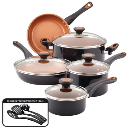 Picture of Farberware® Glide 12-Piece Cookware Set - Black