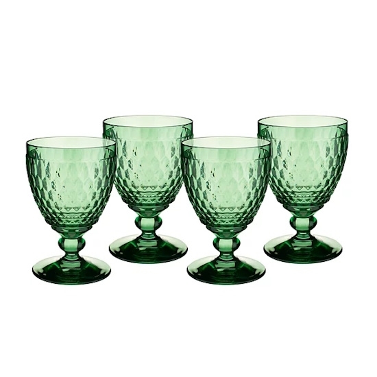 Picture of Villeroy & Boch Set of 4 Boston Water Goblets - Green