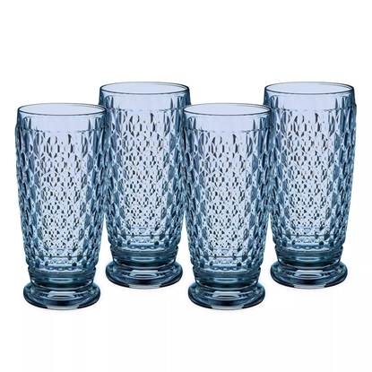 Picture of Villeroy & Boch Set of 4 Boston Highball Glasses - Blue