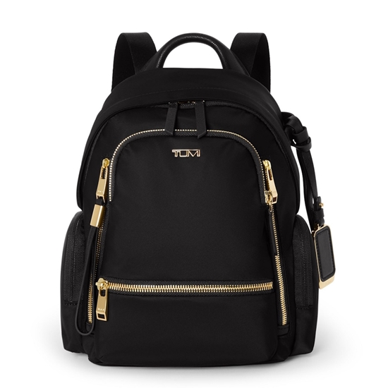 Picture of Tumi Voyageur Celina Small Backpack- Black/Gold