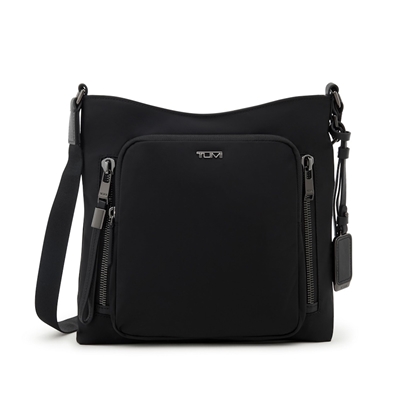 Picture of Tumi Voyageur Tyler Crossbody Bag- Black/Gunmetal