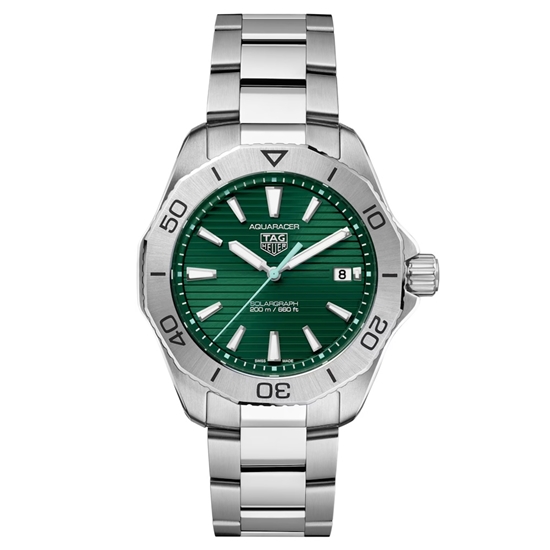 Picture of TAG Heuer Aquaracer Solargraph 40mm Watch with Green Dial