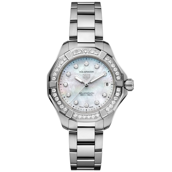 Picture of TAG Heuer Aquaracer 200 Solargraph Watch with Diamond Bezel