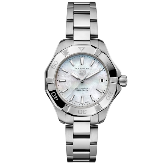 Picture of TAG Heuer Aquaracer 200 Solargraph Watch with White MOP Dial