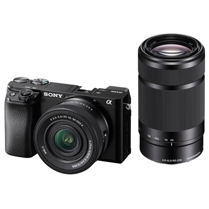 Picture of Sony A6100 Mirrorless Camera with 16-50mm and 55-210mm Lenses