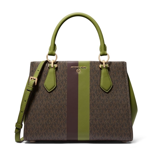 Picture of Michael Kors Marilyn Medium Satchel - Meadow Green