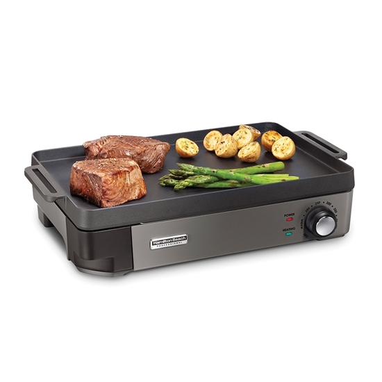 Picture of Hamilton Beach Cast Iron Electric Grill with Removable Cooktop
