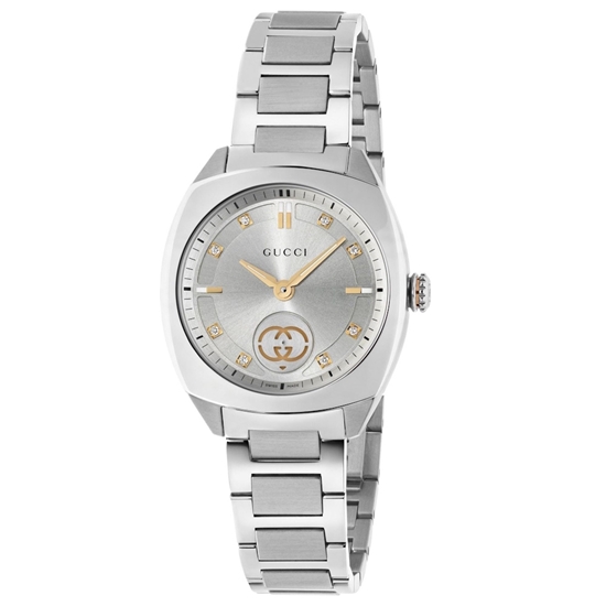 Picture of Gucci Interlocking 29mm Stainless Steel Watch with Silver Dial