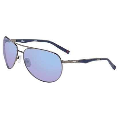 Picture of Fila Aviator Sunglasses-Gunmetal with Light Blue Gradient Lens