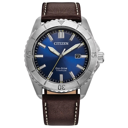 Picture of Citizen Men's Brycen Super Titanium Eco-Drive Watch-Blue Dial