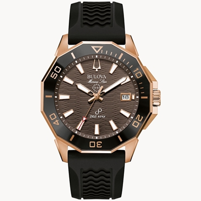 Picture of Bulova Men's Marine Star Rose-Gold Tone Stainless Steel Watch