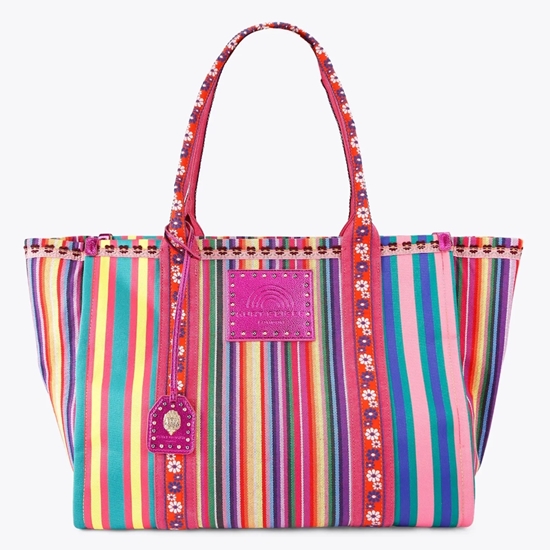 Picture of Kurt Geiger Large Southbank Shopper Bag - Fuchsia Combination