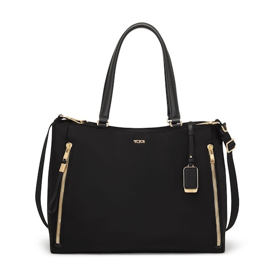 Picture of Tumi Voyageur Valetta Large Tote - Black/Gold