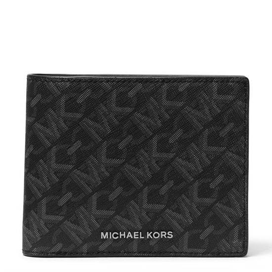 Picture of Michael Kors Men's Hudson Billfold Wallet w/Passcase - Black