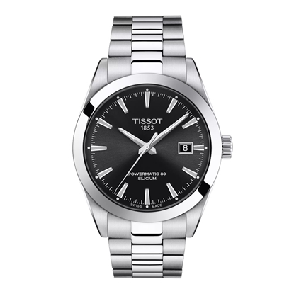Picture of Tissot Gentleman Powermatic 80 Silicium 40mm Watch w/ Blk Dial