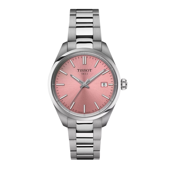 Picture of Tissot PR 100 Quartz 34mm Stainless Steel Watch with Pink Dial