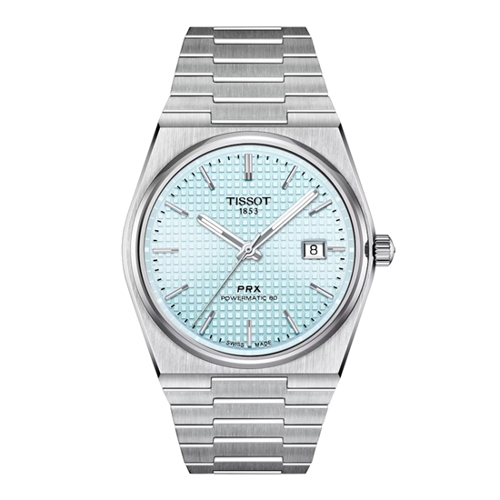 Picture of Tissot PRX Powermatic 80 40mm Watch with Ice Blue Dial