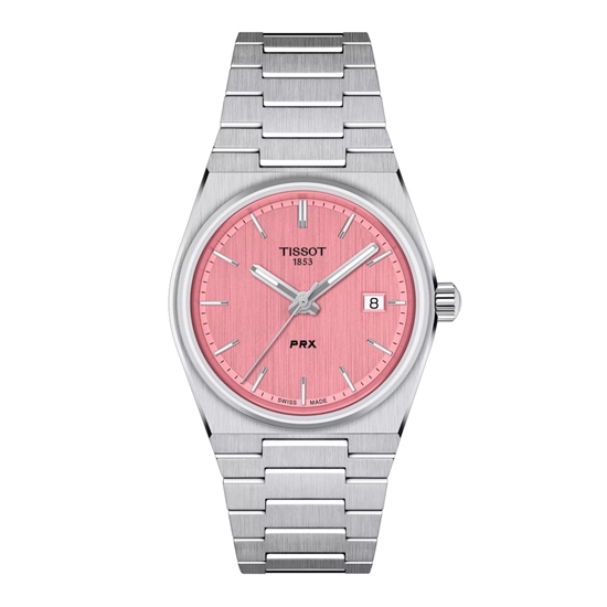 Picture of Tissot PRX 35mm Stainless Steel Watch with Pink Dial