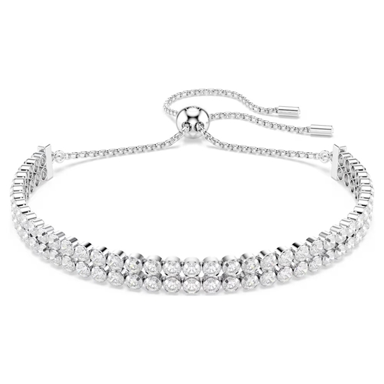 Picture of Swarovski Matrix Tennis Bracelet Round Cut - Rhodium