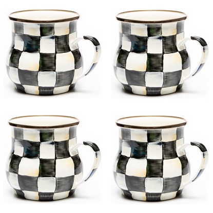 Picture of MacKenzie-Childs Courtly Check Mugs - Set of 4