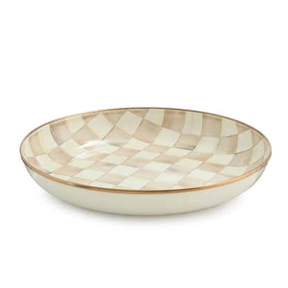 Picture of MacKenzie-Childs Mocha Check Abundant Bowl