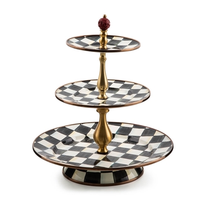 Picture of MacKenzie-Childs Courtly Check Three Tier Sweet Stand