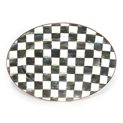 Picture of MacKenzie-Childs Courtly Check Medium Oval Platter