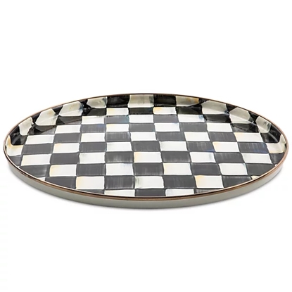 Picture of MacKenzie-Childs Courtly Check Round Tray