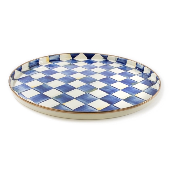 Picture of MacKenzie-Childs Royal Check Round Tray