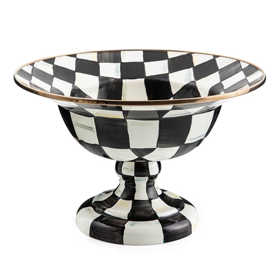 Picture of MacKenzie-Childs Courtly Check Large Compote