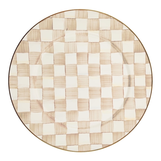 Picture of MacKenzie-Childs Mocha Check Serving Platter