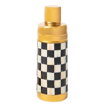 Picture of MacKenzie-Childs Courtly Check 3260 Gold Cocktail Shaker