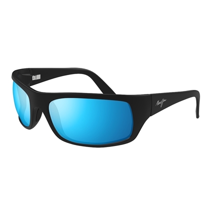 Picture of Maui Jim® Peahi Polarized Sunglasses - Blue/Matte Black