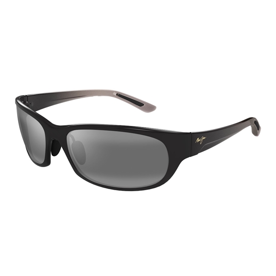 Picture of Maui Jim® Twin Falls Sunglasses - Gloss Black Fade/Grey