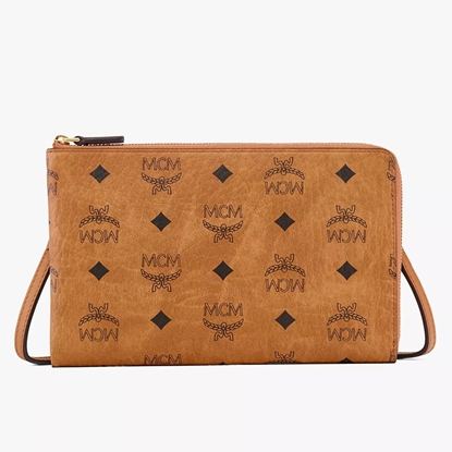 Picture of MCM Small Travel Case - Cognac