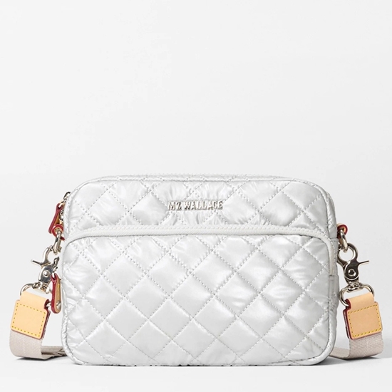Picture of MZ Wallace Small Metro Camera Bag - Oyster Metallic