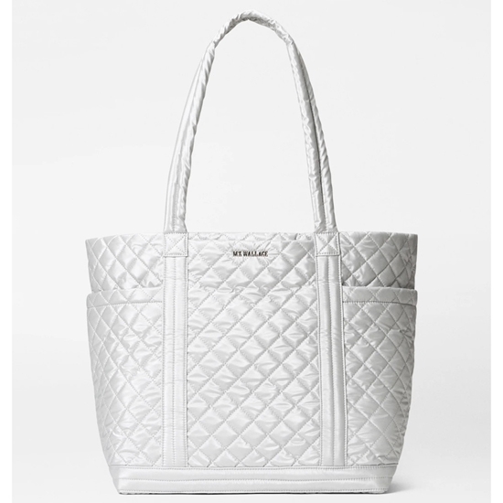 Picture of MZ Wallace Large Empire Tote - Oyster Metallic