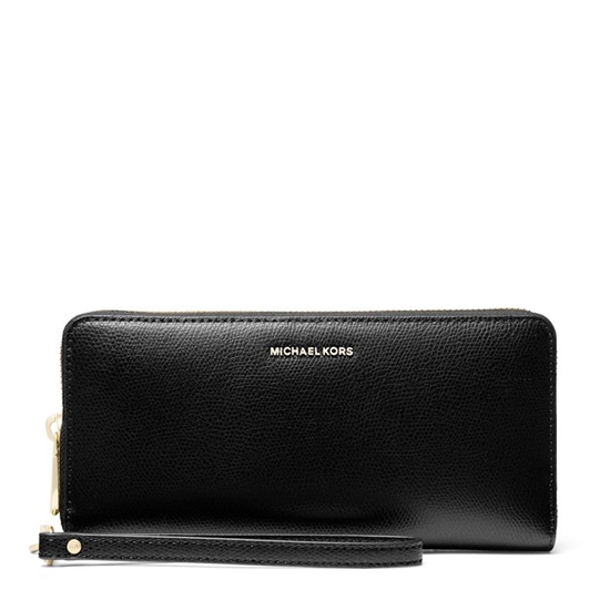 Picture of Michael Kors Jet Set Travel Continental Wallet - Black