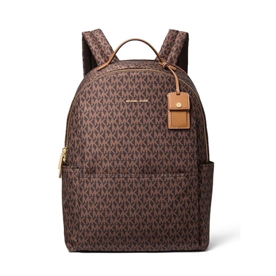 Picture of Michael Kors Sable Large Multifunction Backpack - Brown/Acorn