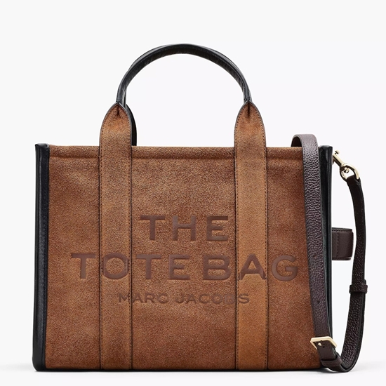 Picture of Marc Jacobs The Medium Tote Suede Leather - Copper