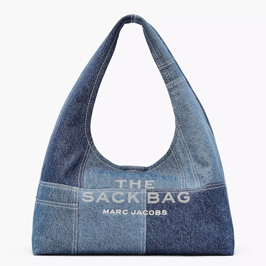Picture of Marc Jacobs The Sack Denim Bag - Blue Denim