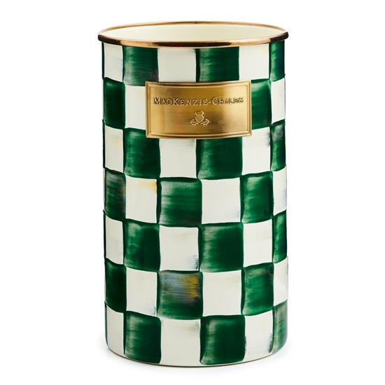 Picture of MacKenzie-Childs Emerald Check Utensil Holder