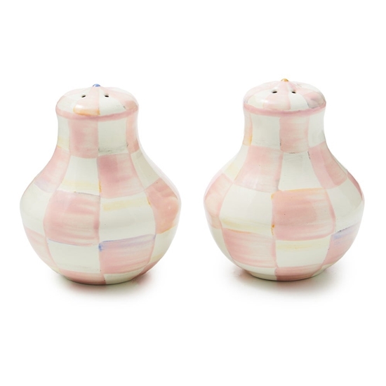 Picture of MacKenzie-Childs Rosy Check Salt & Pepper Shakers