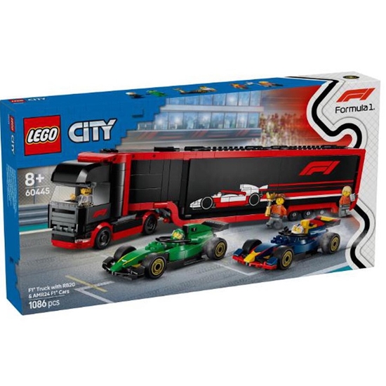 Picture of LEGO F1® Truck with RB20 & AMR24 F1® Cars