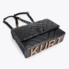 Picture of Kurt Geiger Large Kensington Kurt Bag - Black Leather