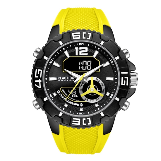 Picture of Kenneth Cole Reaction Ana-Digi Watch - Yellow/Black