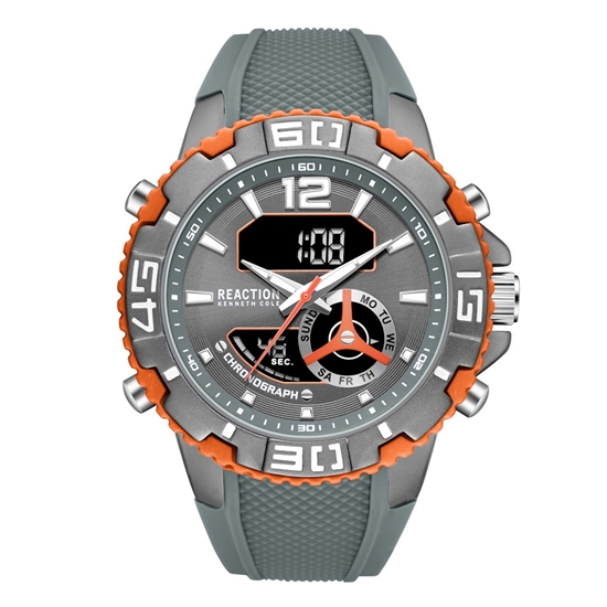 Picture of Kenneth Cole Reaction Ana-Digi Watch - Grey/Orange