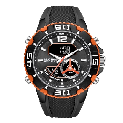 Picture of Kenneth Cole Reaction Ana-Digi Watch - Black/Orange