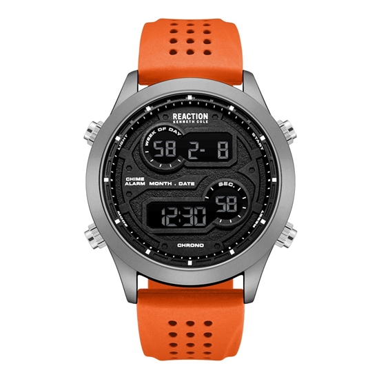 Picture of Kenneth Cole Reaction Digital Watch with Orange Band